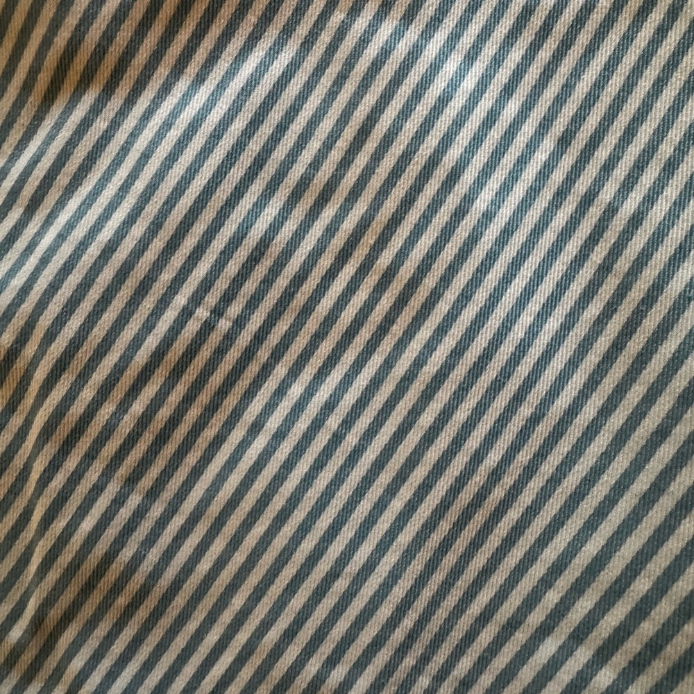 Denimist Carpenter Drop Pants Jeans Denim Striped Light Blue ankle length 28 NWT - Picture 8 of 12